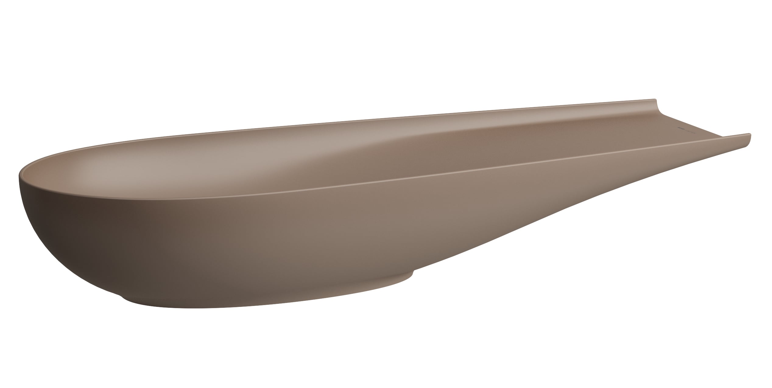 Laufen Il Bagno Alessi umývadlo 100x38 cm oválny pultové umývadlo hnedá/béžová H8189741881121
