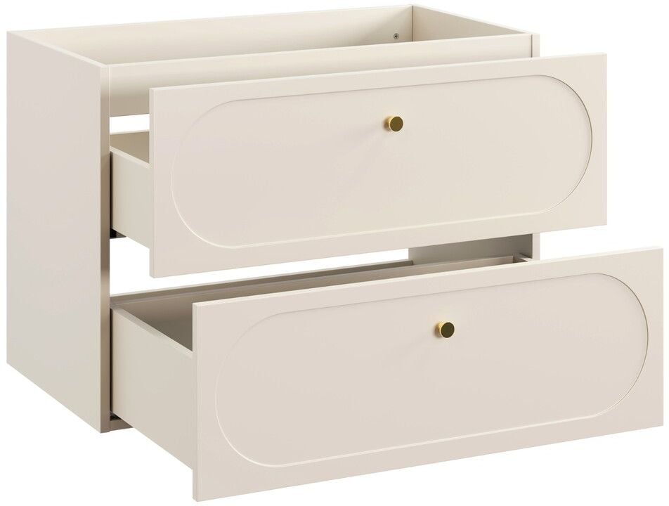 Comad Donna Sand skrinka 80.2x46x57 cm závesná kúpeľňová skrinka pod umývadlo béžová DONNA SAND 82-80-46-2S