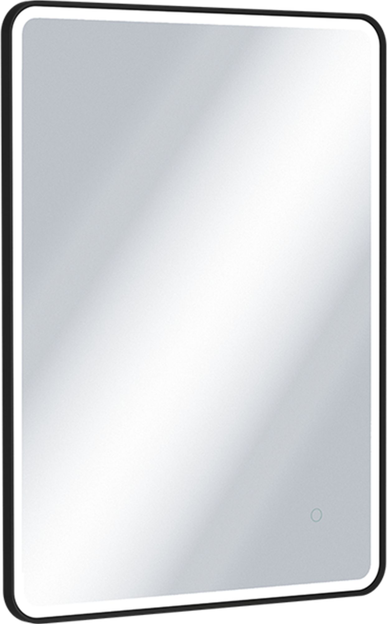 Excellent Corido zrkadlo 60x80 cm odĺžnikový s osvetlením s vyhrievacou podložkou čierna DOEX.CO080.060.BL