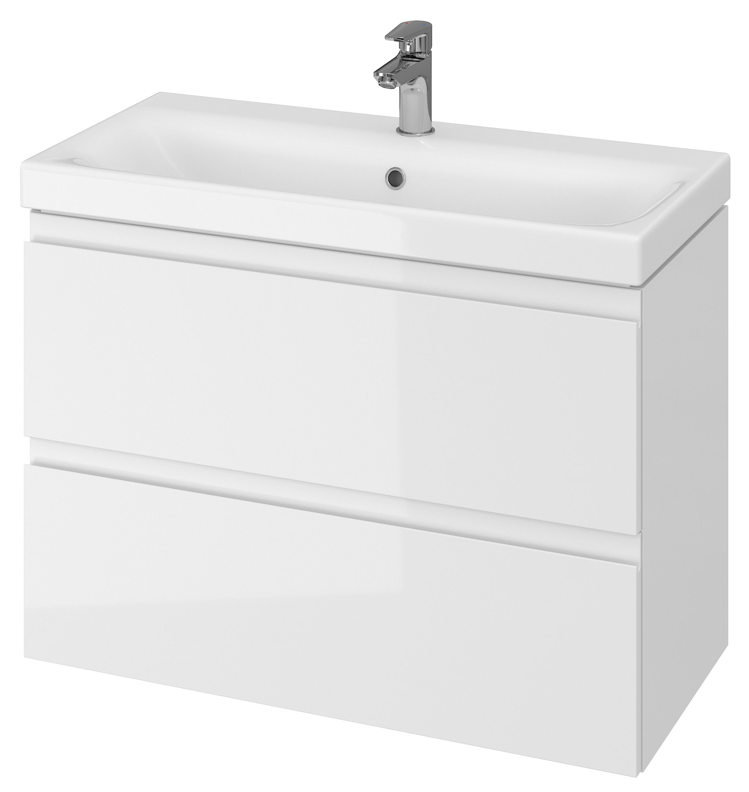 Cersanit Moduo skrinka 80x37.5x57 cm závesná kúpeľňová skrinka pod umývadlo biela S590-002-DSM