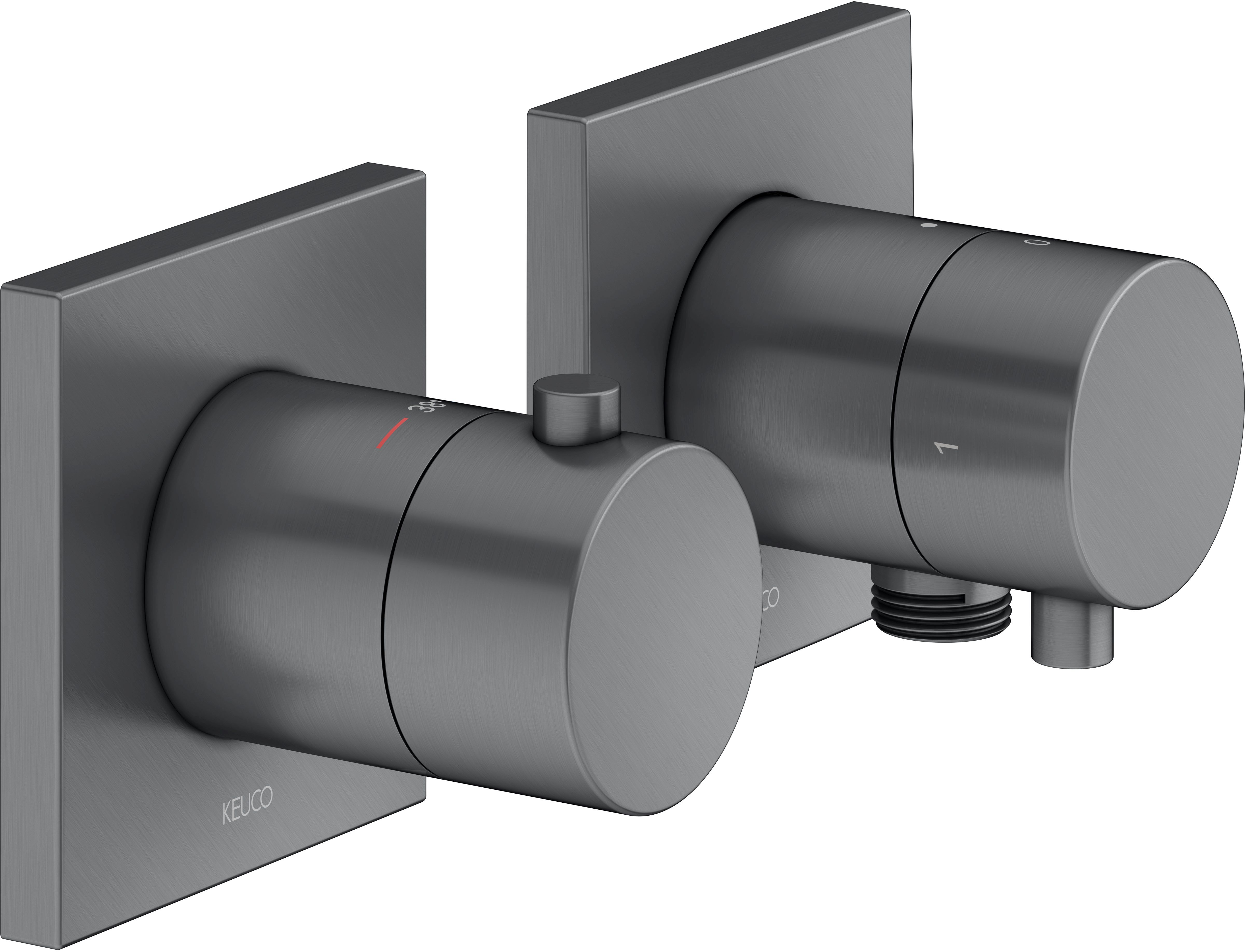 Keuco Edition 11 sprchová batéria podomietková chrómová-čierna 51153131122