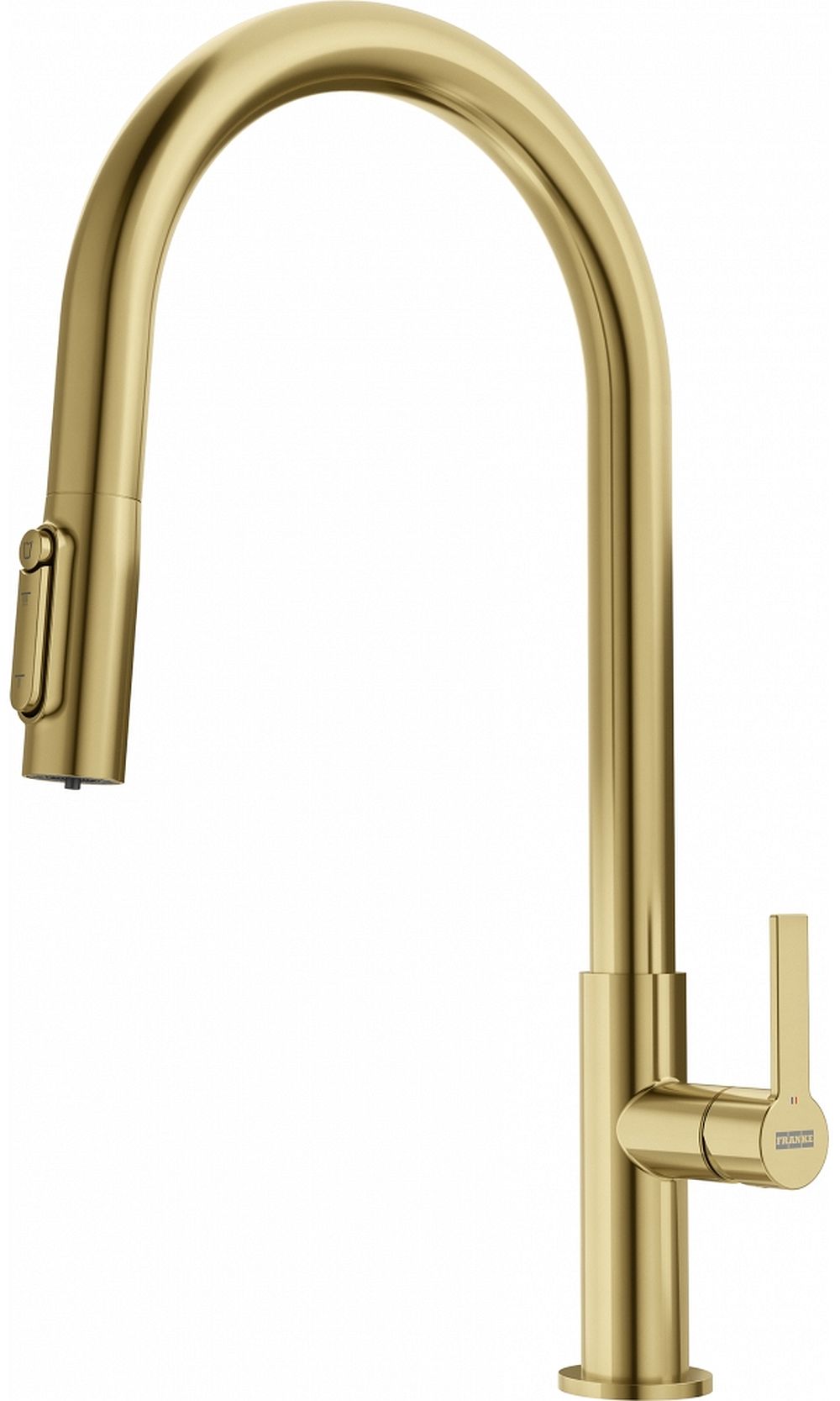 Franke Maris Slim Clear Water J Pull-Out kuchynská batéria stojánková zlatá/staré zlato 120.0736.601