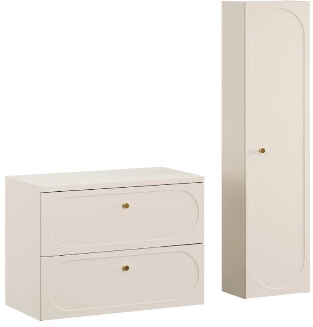 Súprava skrinka Comad Donna Sand DONNA SAND 82-80-46-2S, skrinka Comad Donna Sand DONNA SAND 80-35-1D, SAND 89-80-46 M