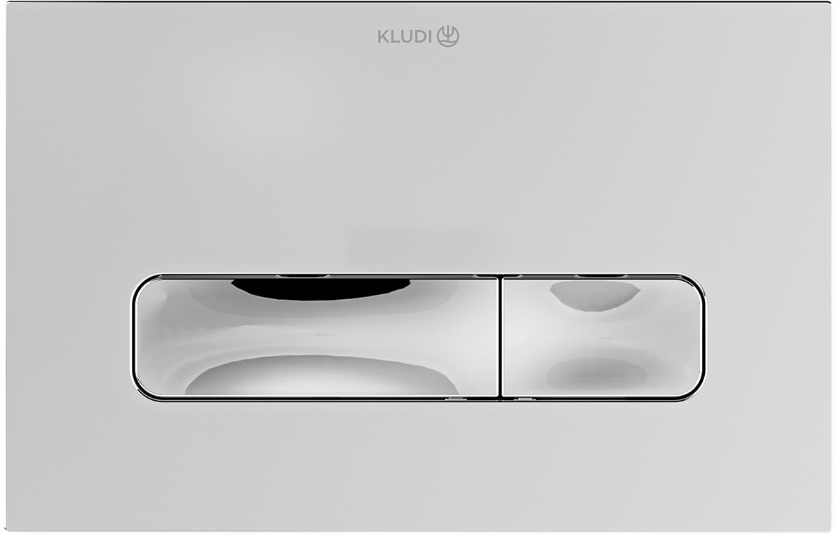 Kludi Unifix splachovacie tlačidlo do toalety lesklý chróm-matný chróm 30PP0105