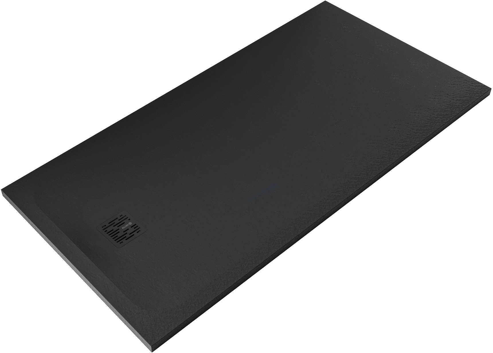 Kludi Terra obdĺžniková sprchová vanička 160x80 cm čierna 08DW0539