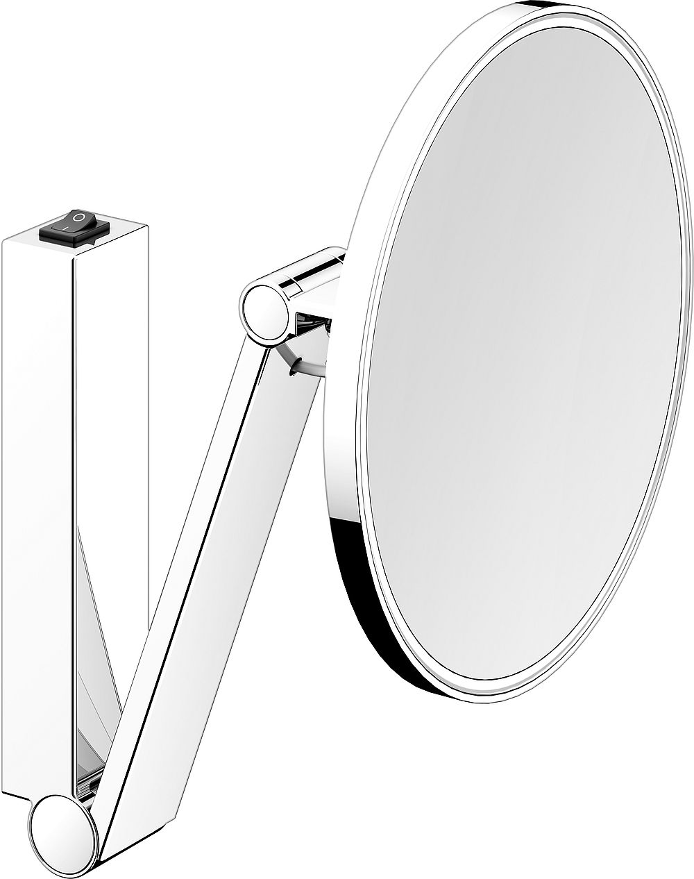 Keuco Cosmetic mirrors kozmetické zrkadlo 21.2x31.8 cm okrúhly s osvetlením nikel 17612059004