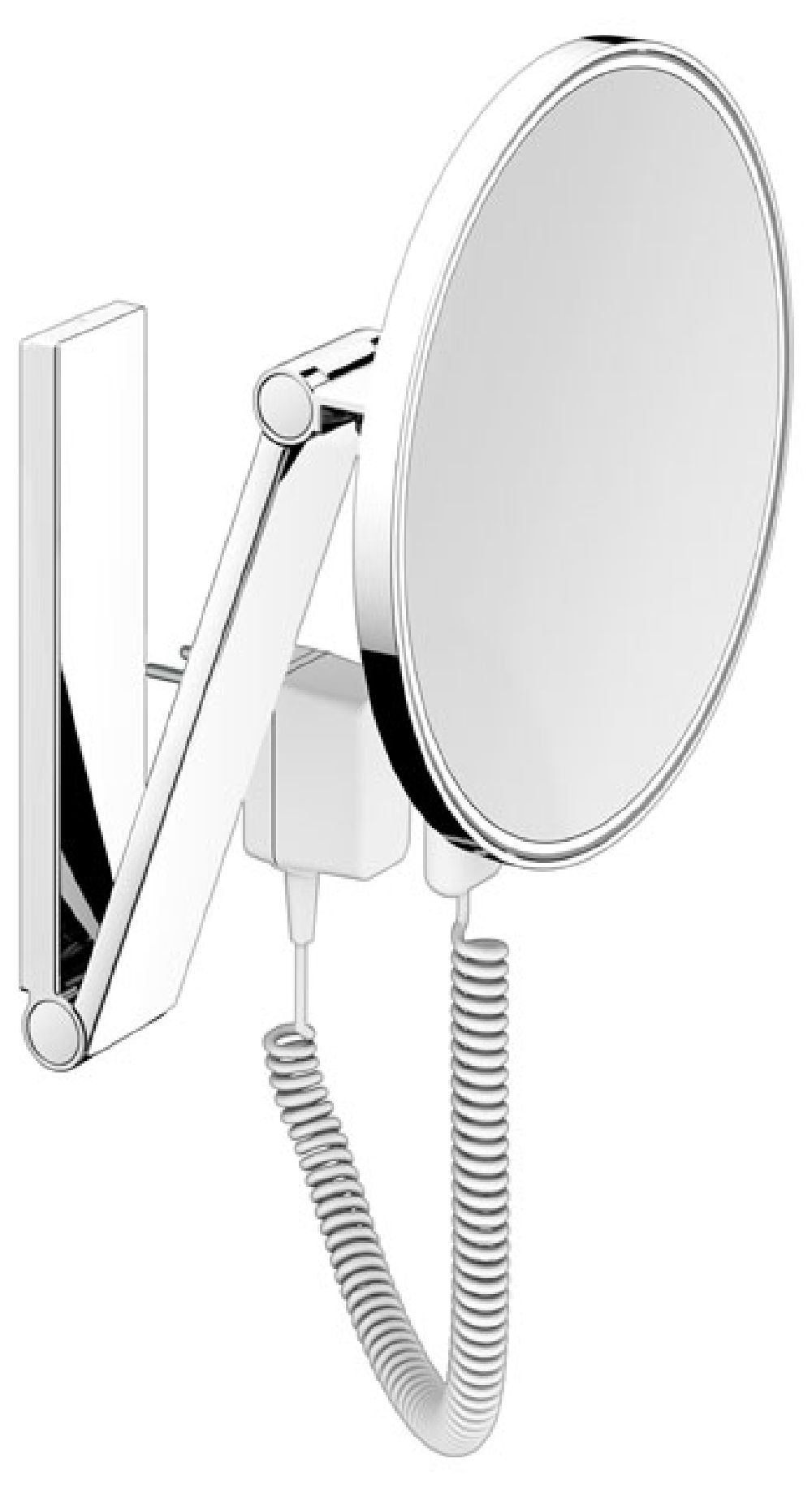 Keuco Cosmetic mirrors kozmetické zrkadlo 21.2x31.4 cm okrúhly s osvetlením oceľ 17612079001