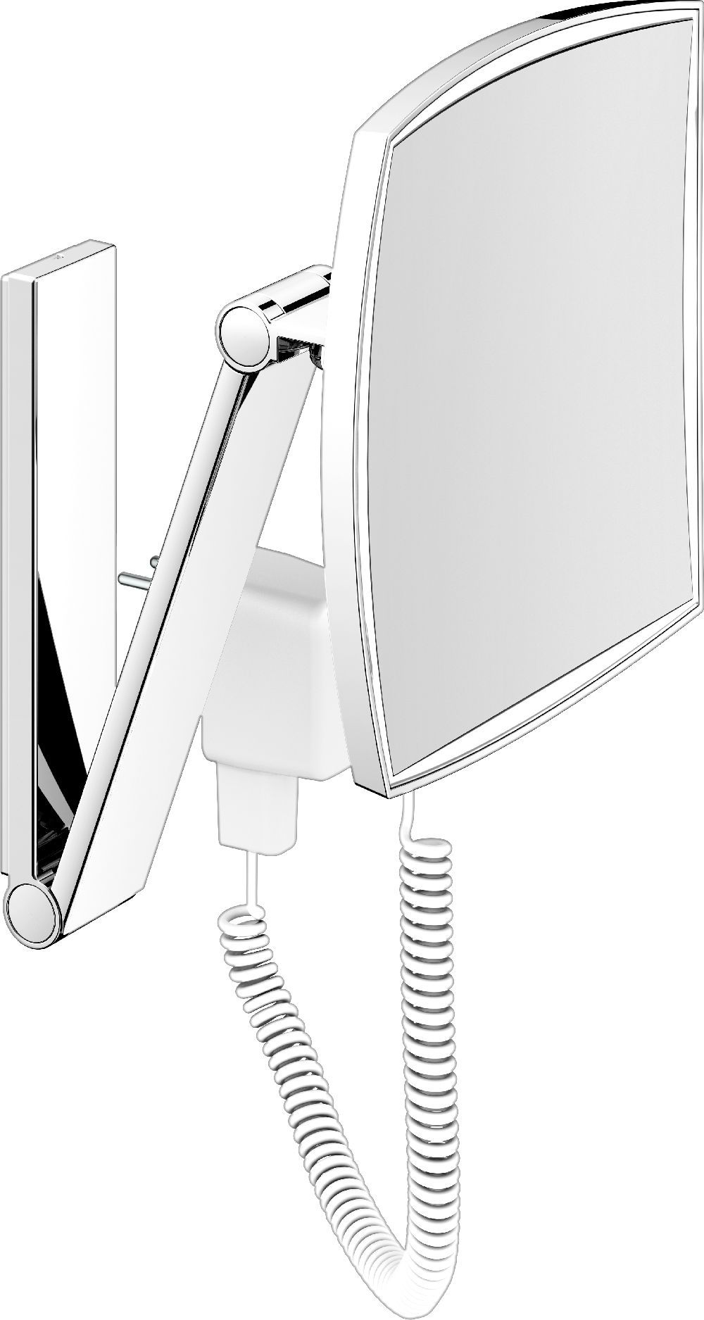 Keuco Cosmetic mirrors kozmetické zrkadlo 20x30.8 cm obdĺžnikový s osvetlením chróm 17613039001