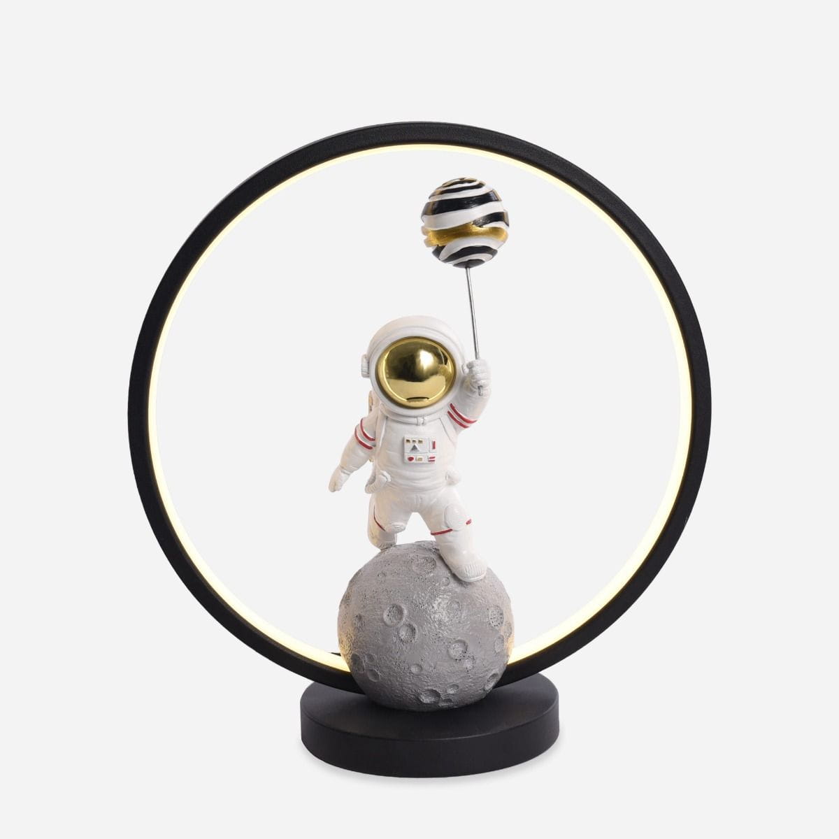 Zuma Line Astronauta nočné svetlo 1x4 W biela-čierna-zlatá EX04F307U-1