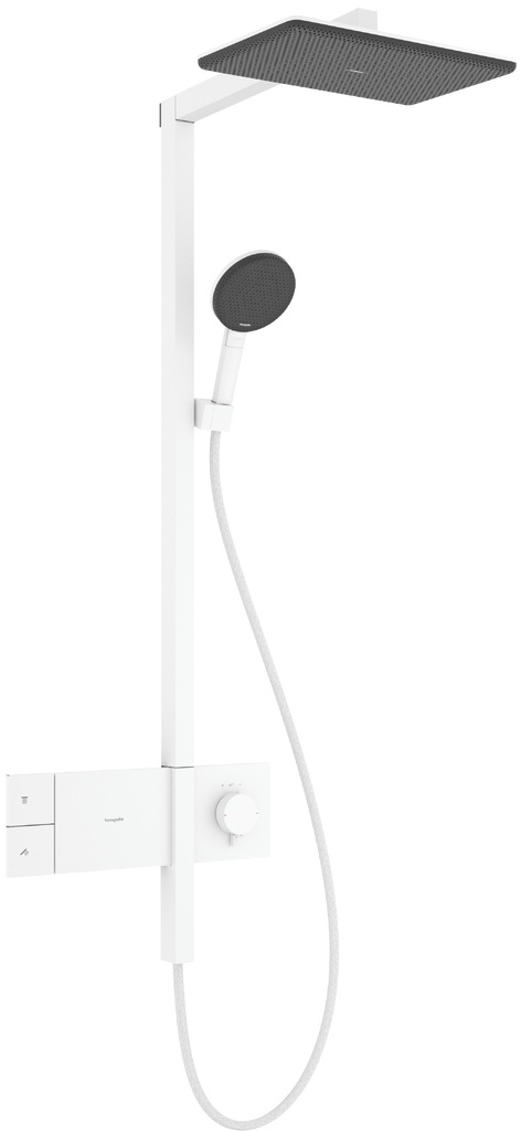 Hansgrohe Raindance Alive Q sprchová súprava nástenná s termostatom s dažďovou sprchou biela 24581700