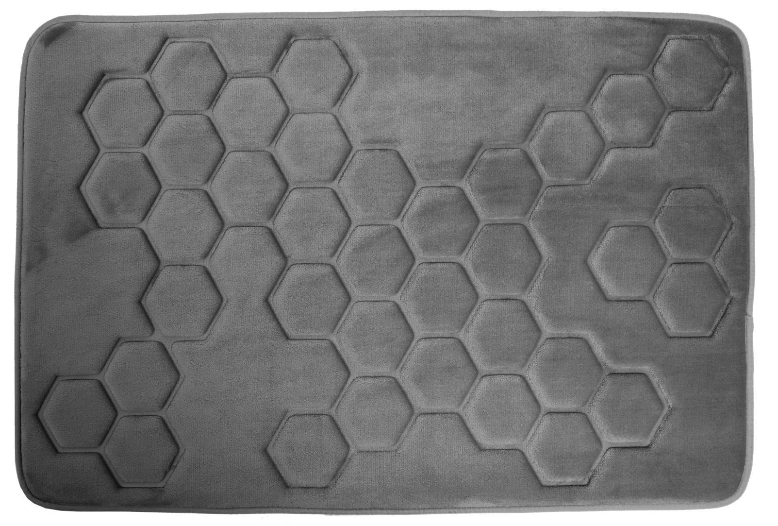 Hyggli Honey koberček do kúpeľne 90x60 cm obdĺžnik sivá 70-089