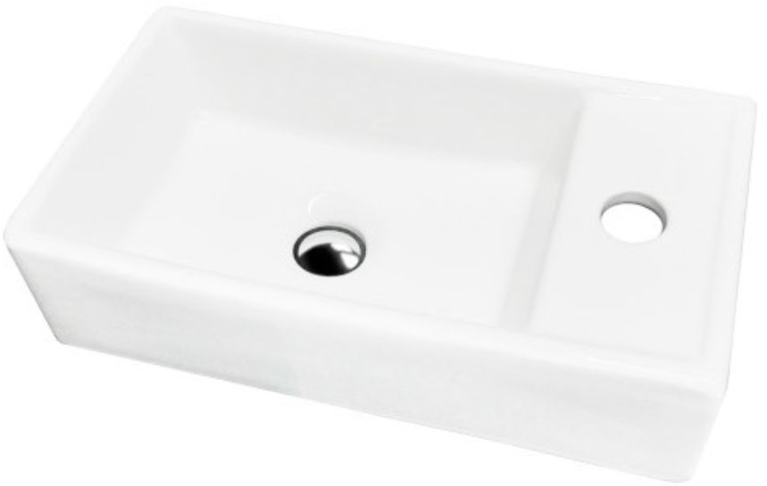 LaVita Gila umývadlo 42x23 cm obdĺžnik pultové umývadlo biela 5900378345688