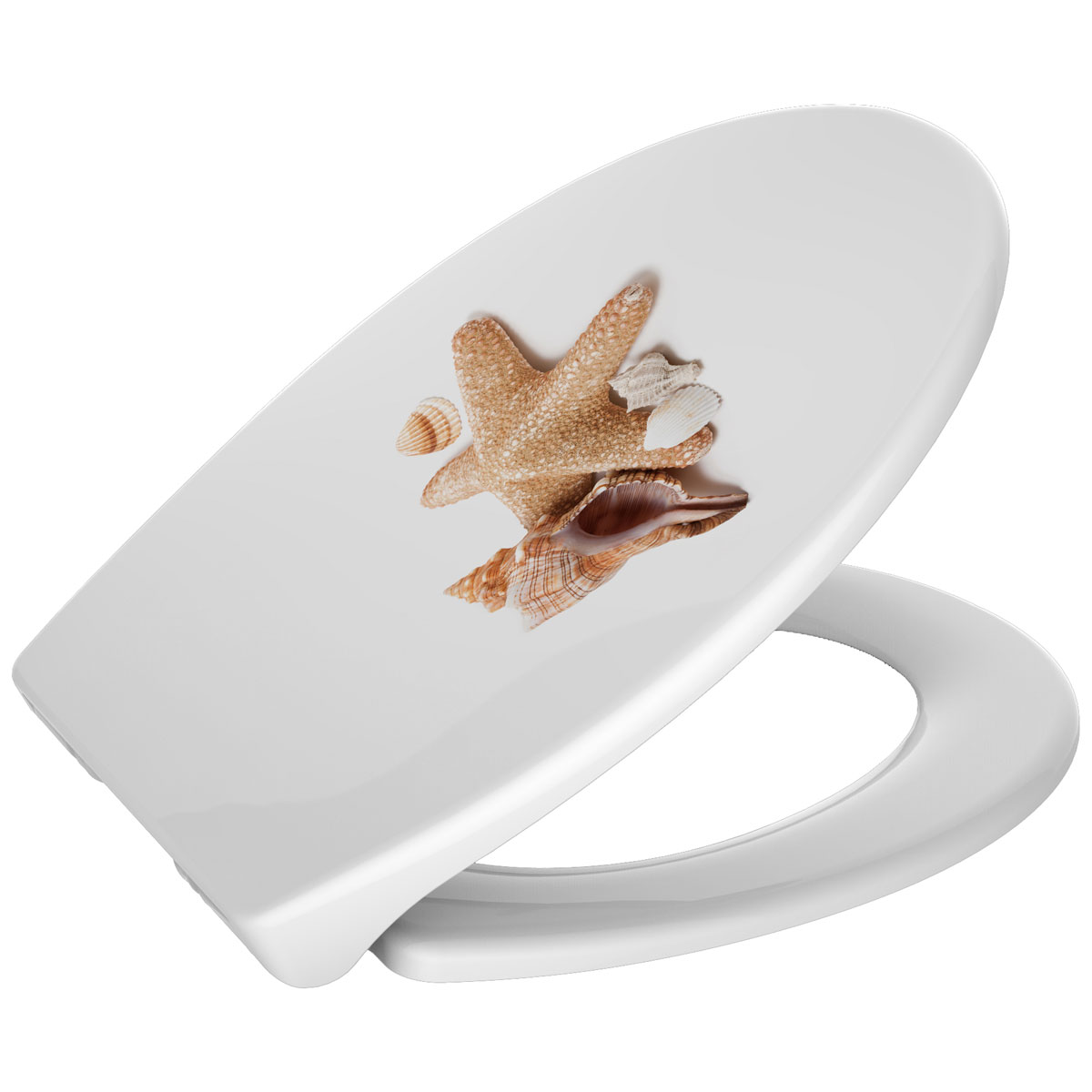 Duschy Shell Lux wc dosky s pomalým sklápaním biela 805-17