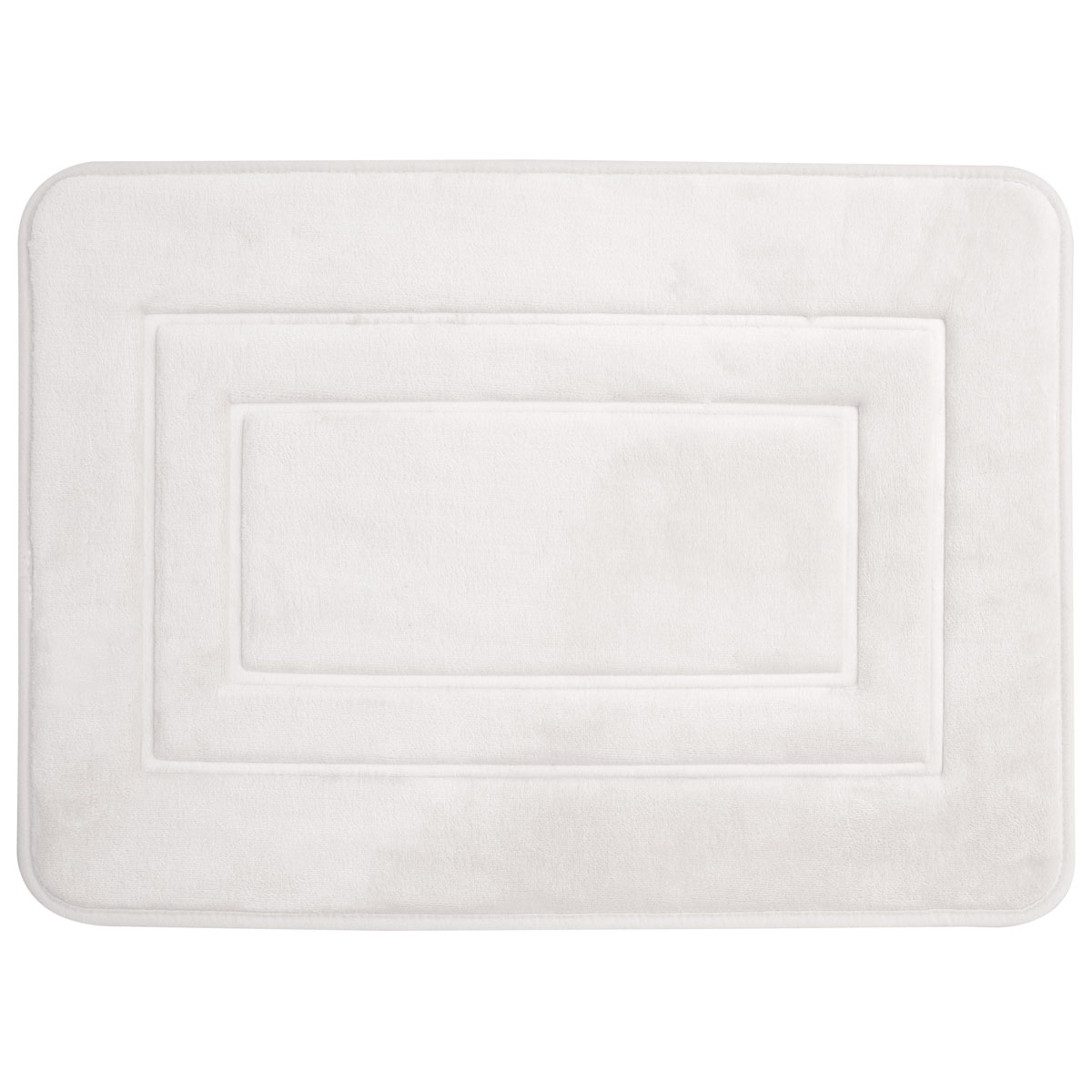 Duschy San Remo koberček do kúpeľne 60x40 cm obdĺžnik biela 766-10