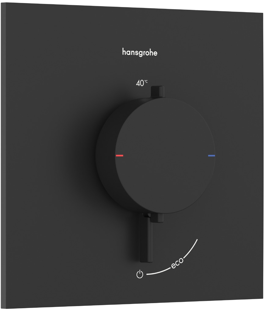 Hansgrohe Ecostat Comfort E sprchová batéria podomietková s termostatom čierna 33710670