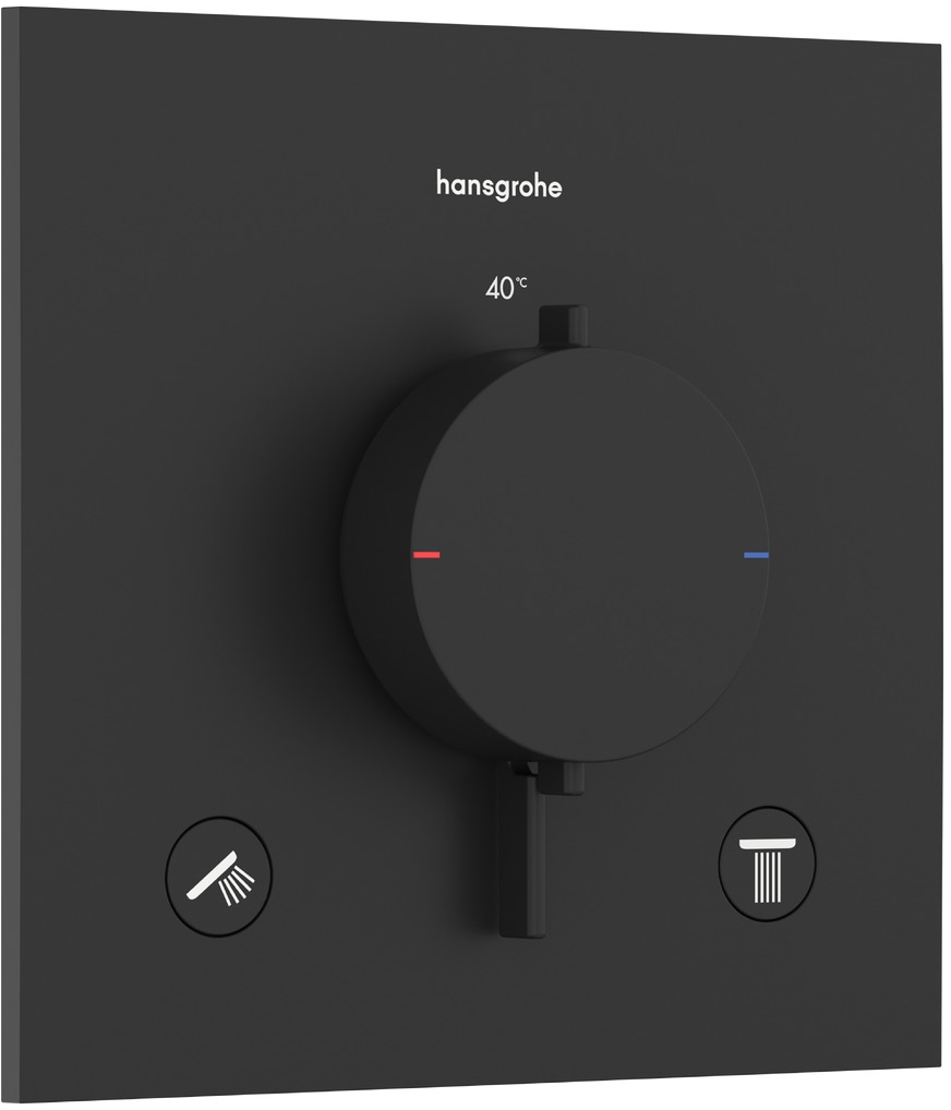 Hansgrohe Ecostat Comfort E vaňová/sprchová batéria podomietková s termostatom čierna 33711670