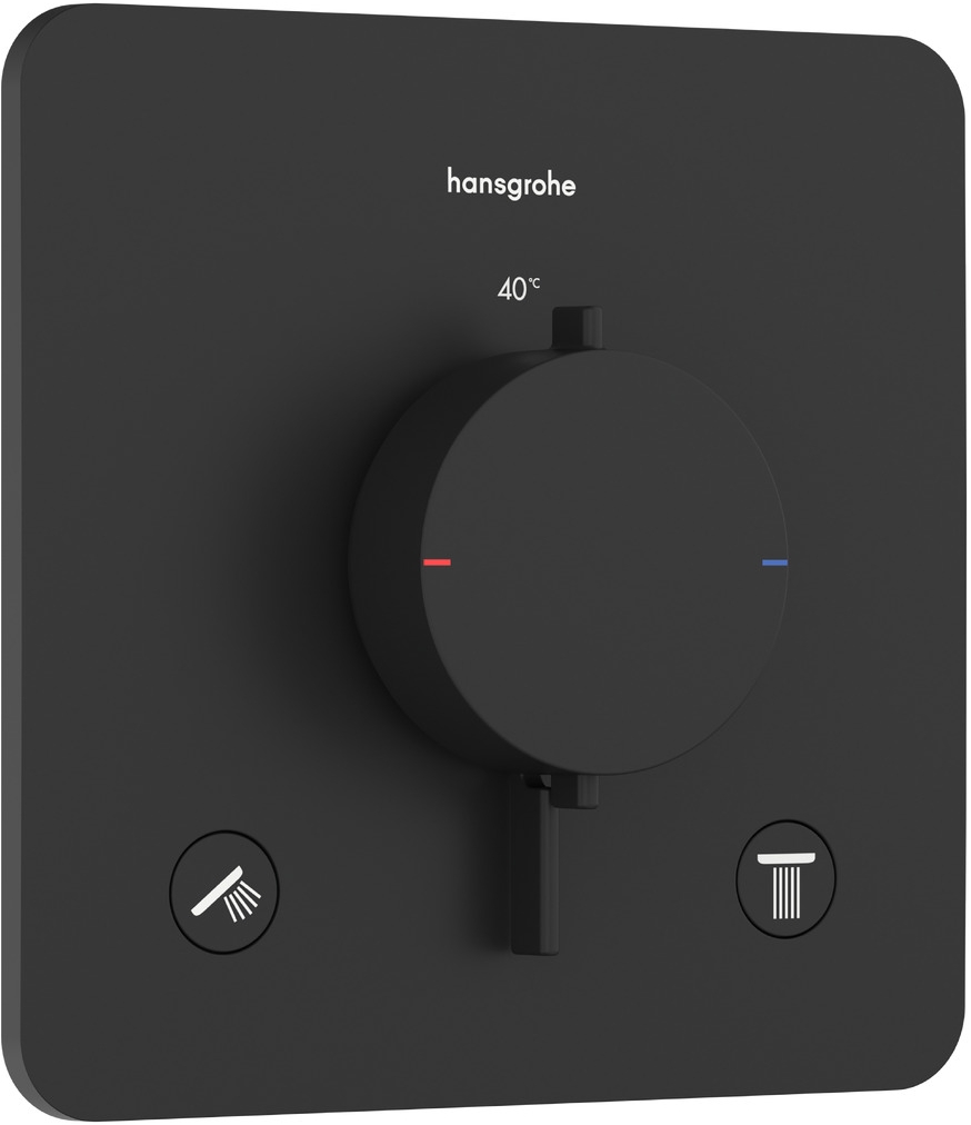 Hansgrohe Ecostat Comfort Q vaňová/sprchová batéria podomietková s termostatom čierna 33713670