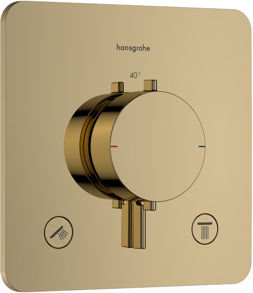 Hansgrohe Ecostat Comfort Q vaňová/sprchová batéria podomietková s termostatom zlatá 33713990