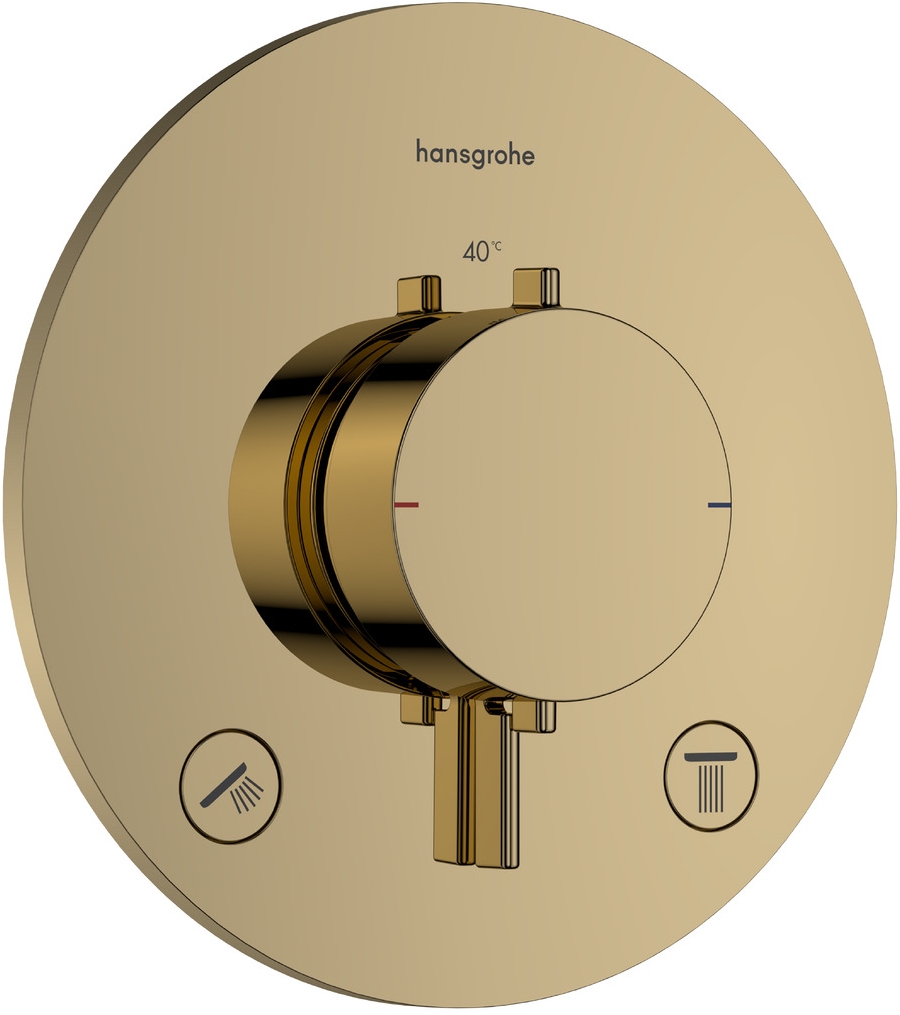 Hansgrohe Ecostat Comfort S vaňová/sprchová batéria podomietková s termostatom zlatá 33715990
