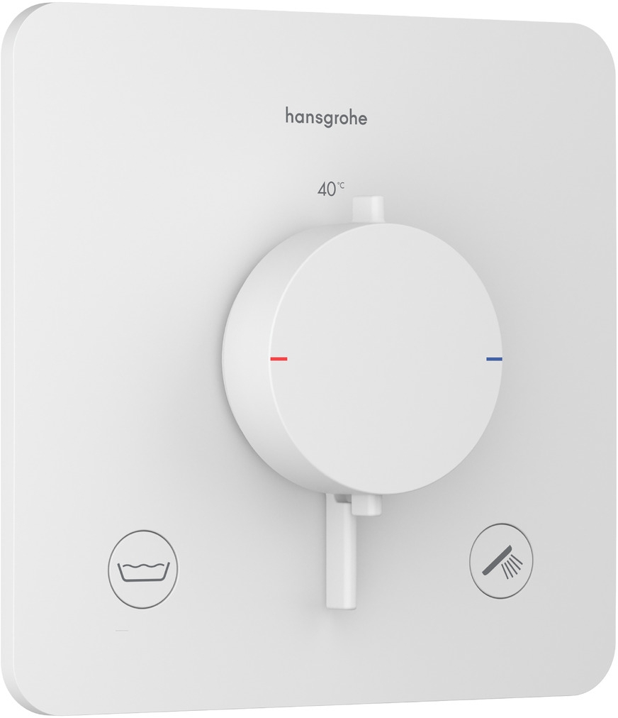 Hansgrohe Ecostat Comfort Q vaňová/sprchová batéria podomietková s termostatom biela 33717700