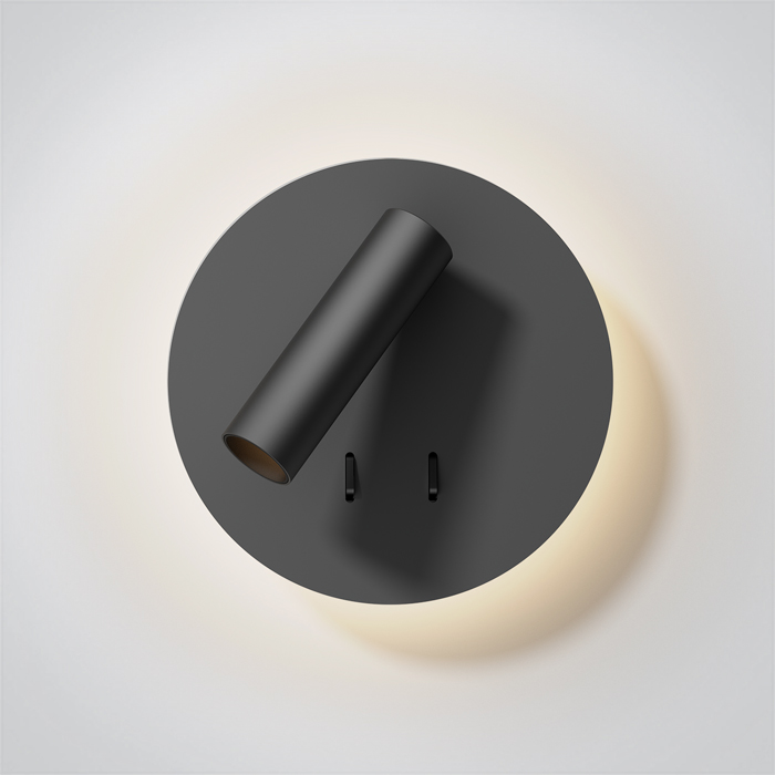 One Light Magoula nástenná lampa 1x3 W čierna 65746B/B/W