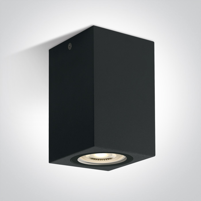 One Light exteriérové stropné svietidlo 1x6 W čierna 67142D/B