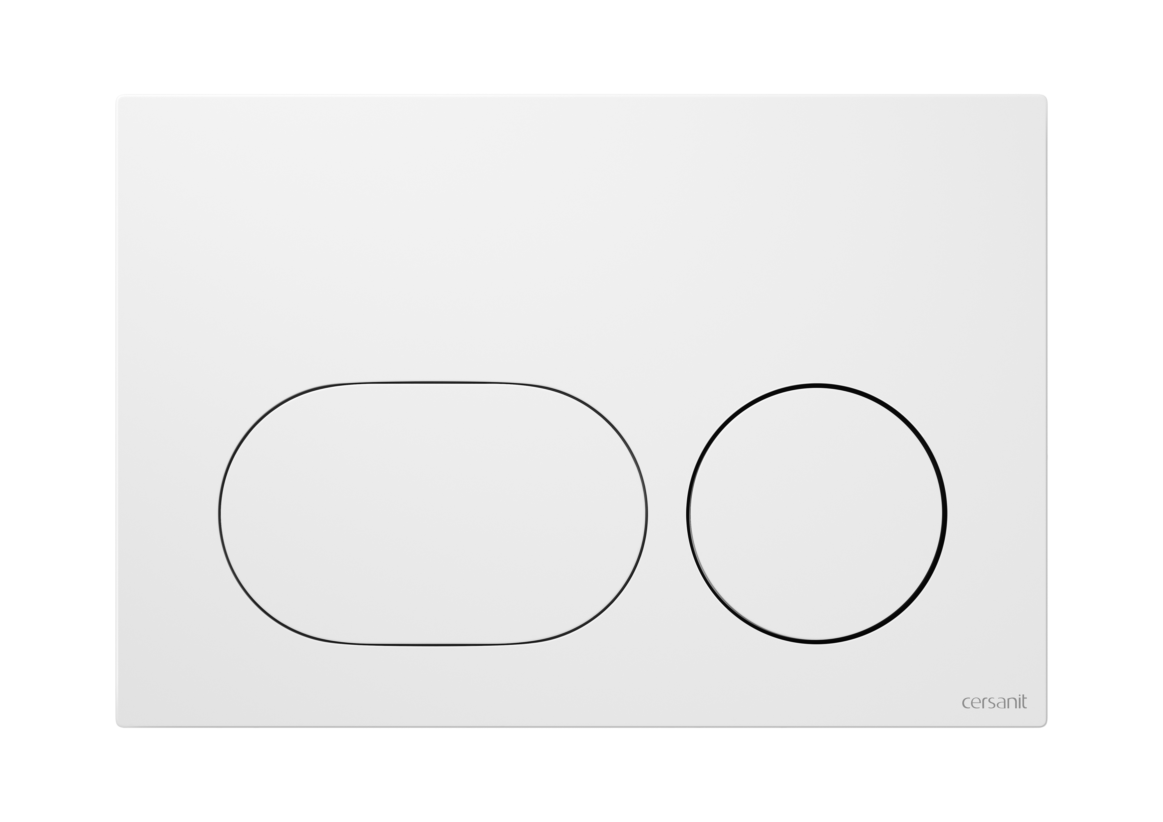 Cersanit Dueto splachovacie tlačidlo do toalety biela K97-0634