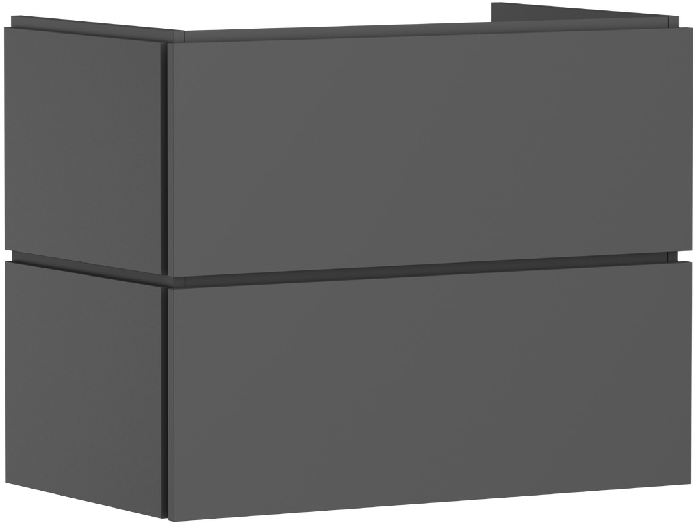 Hansgrohe Xilesa E skrinka 78x47x62 cm závesná kúpeľňová skrinka pod umývadlo sivá 54260760