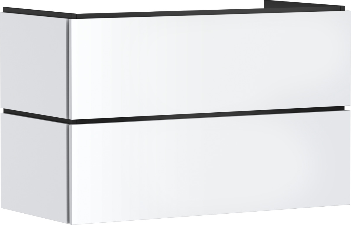 Hansgrohe Xilesa E skrinka 98x47x62 cm závesná kúpeľňová skrinka pod umývadlo biela 54262700