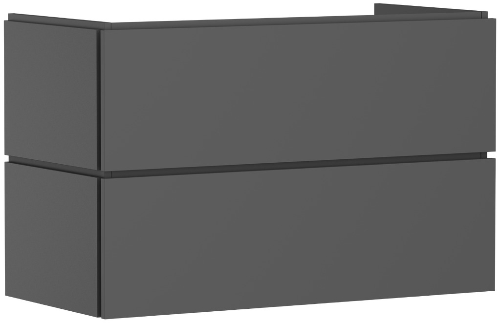Hansgrohe Xilesa E skrinka 98x47x62 cm závesná kúpeľňová skrinka pod umývadlo sivá 54262760