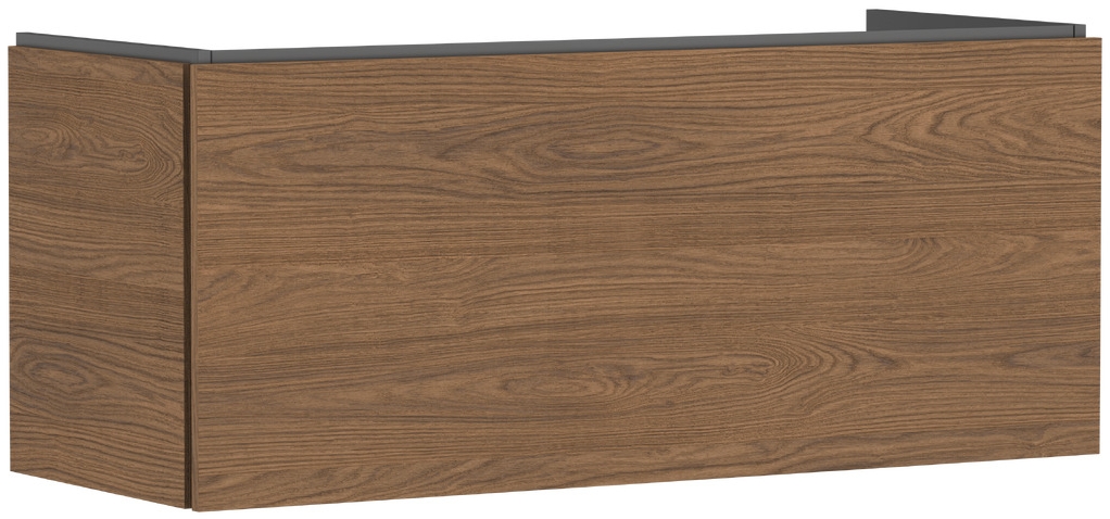 Hansgrohe Xilesa E skrinka 118x47x50 cm závesná kúpeľňová skrinka pod umývadlo dub 54263550