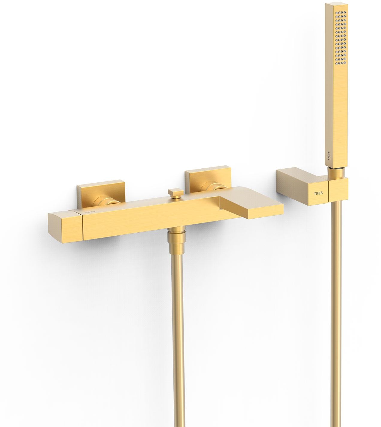 Tres Slim Exclusive vaňová/sprchová batéria nástenná zlatá 20217001OM