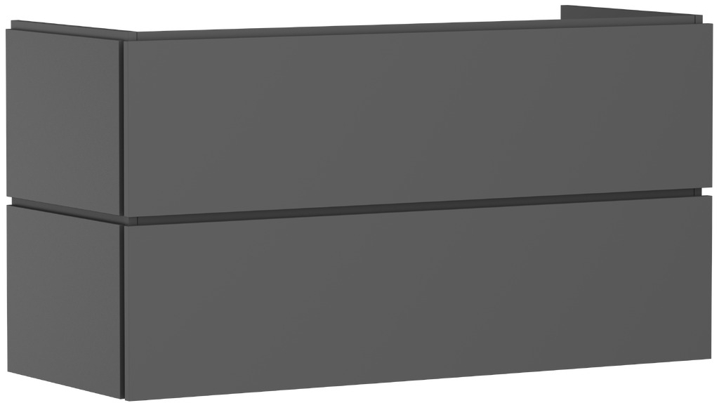 Hansgrohe Xilesa E skrinka 118x47x62 cm závesná kúpeľňová skrinka pod umývadlo sivá 54264760