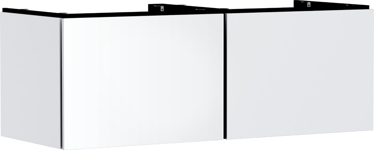 Hansgrohe Xilesa E skrinka 137.5x55x50 cm závesná kúpeľňová skrinka pod umývadlo biela 54268700