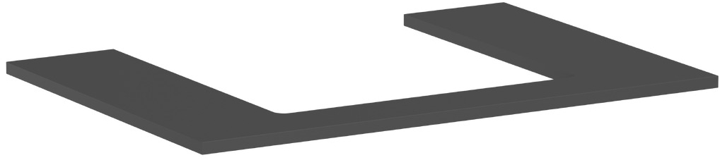 Hansgrohe Xilesa E doska na skrinku 78x55 cm sivá 54269760