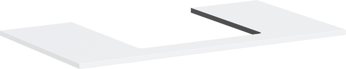 Hansgrohe Xilesa E doska na skrinku 98x55 cm biela 54270700