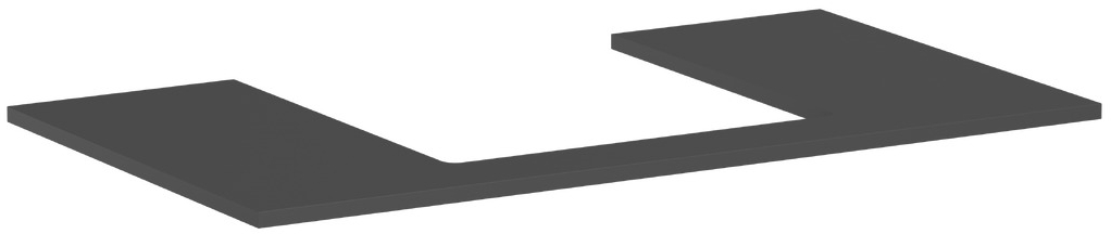 Hansgrohe Xilesa E doska na skrinku 98x55 cm sivá 54270760