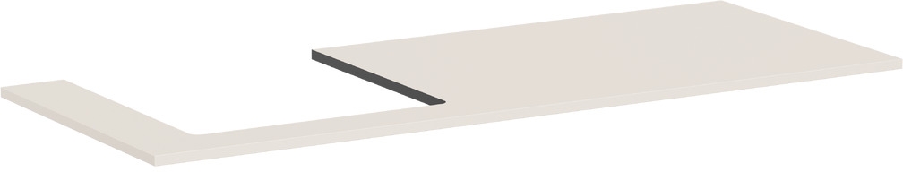 Hansgrohe Xilesa E doska na skrinku 137.5x55 cm piesková 54272780