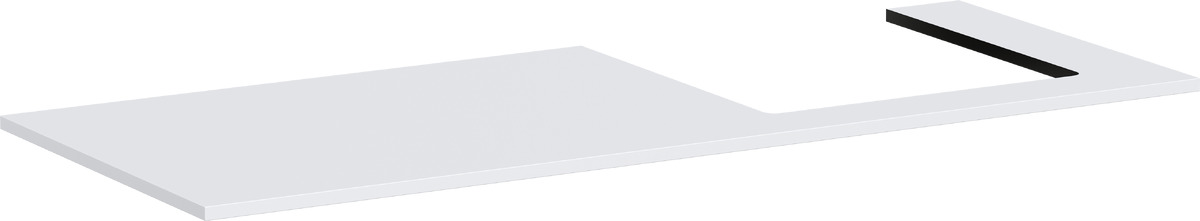 Hansgrohe Xilesa E doska na skrinku 137.5x55 cm biela 54273700