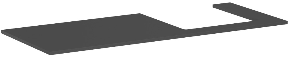 Hansgrohe Xilesa E doska na skrinku 137.5x55 cm sivá 54273760