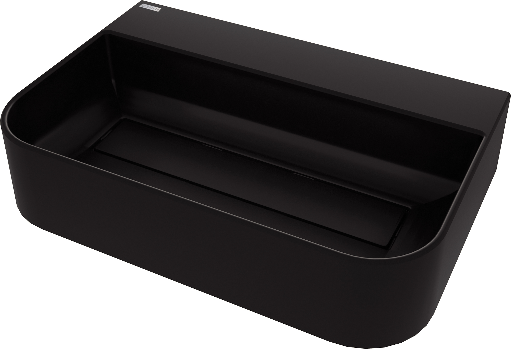 Deante Arnika umývadlo 60.5x40.5 cm pultové umývadlo čierna CQA_NU6S