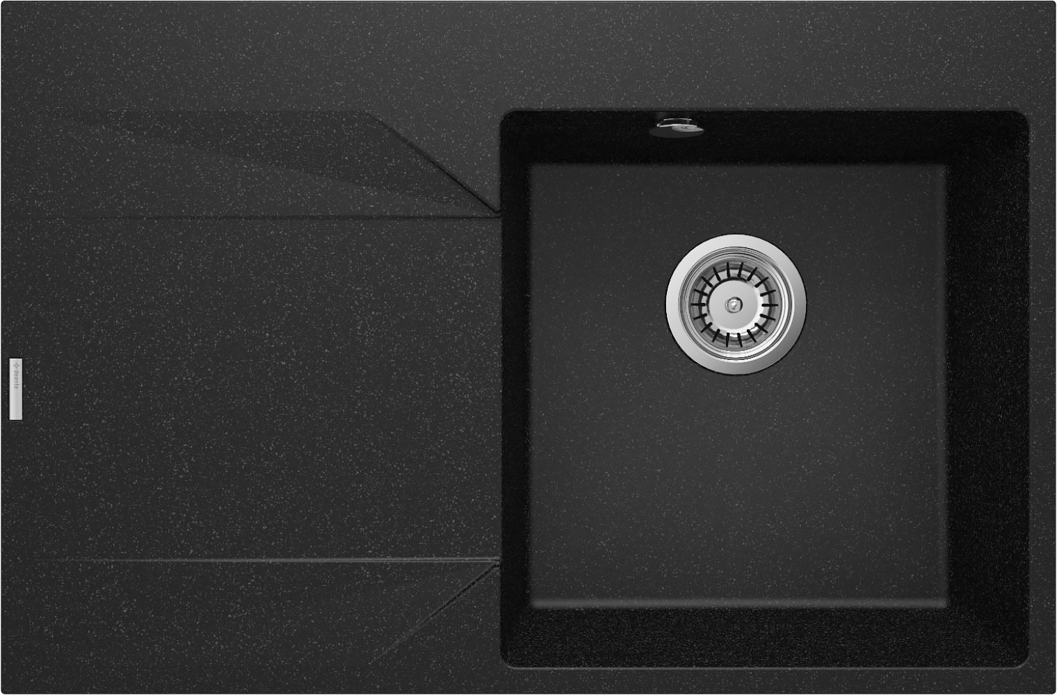 Deante Evora granitový drez 76x50 cm sivá/grafitová/ónyxová ZQJ_211L