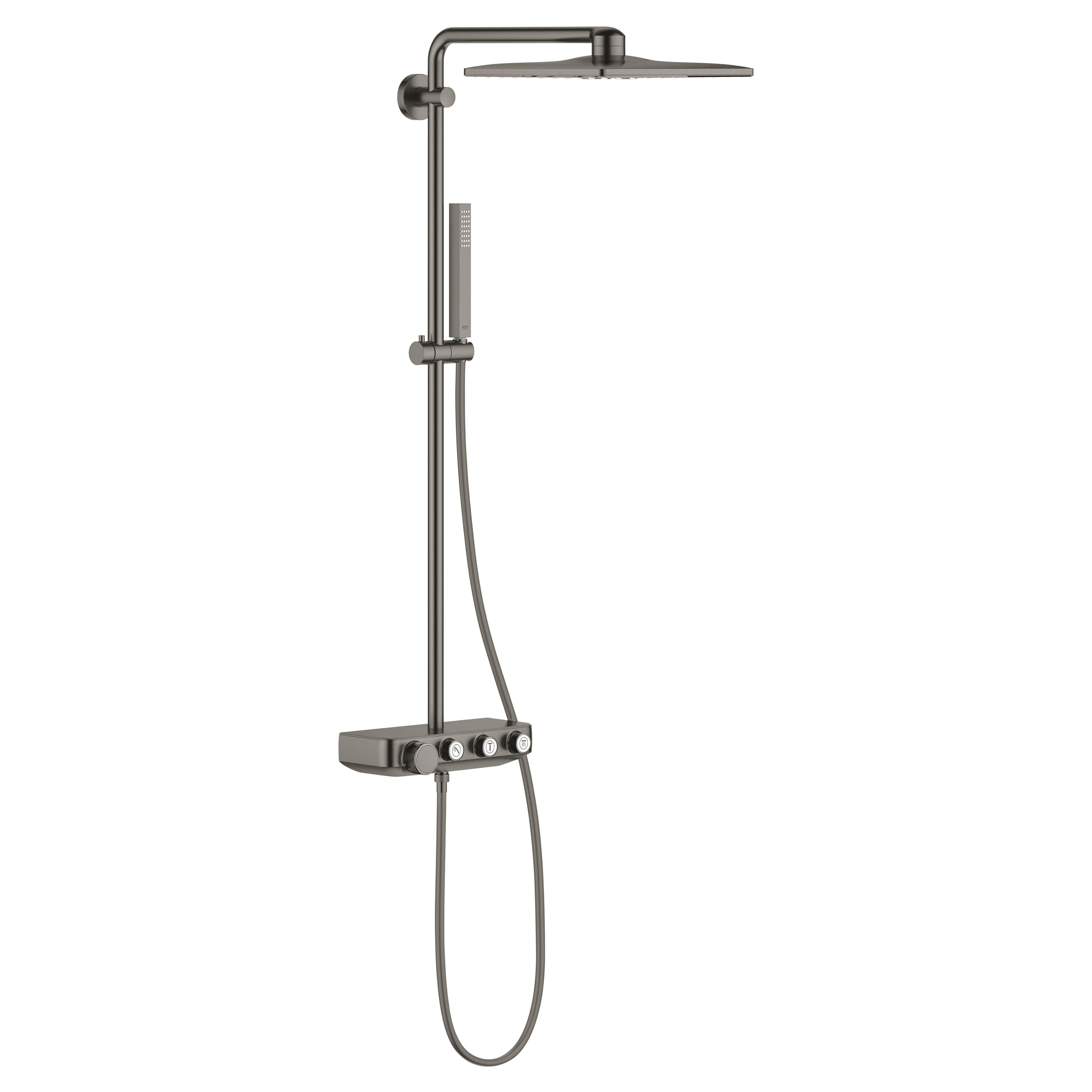 Grohe Euphoria SmartControl sprchová súprava nástenná s termostatom s dažďovou sprchou Brushed Hard Graphite 26508AL0