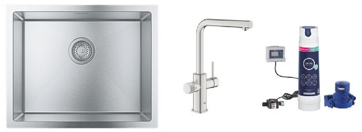 Súprava batéria pre vodný filter Grohe Blue 30601DC0, poddrezový filter Grohe Blue 40875000, 31726SD0