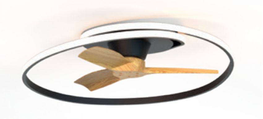Mantra Ocean stropné svietidlo 1x60 W čierna-drevená 8236
