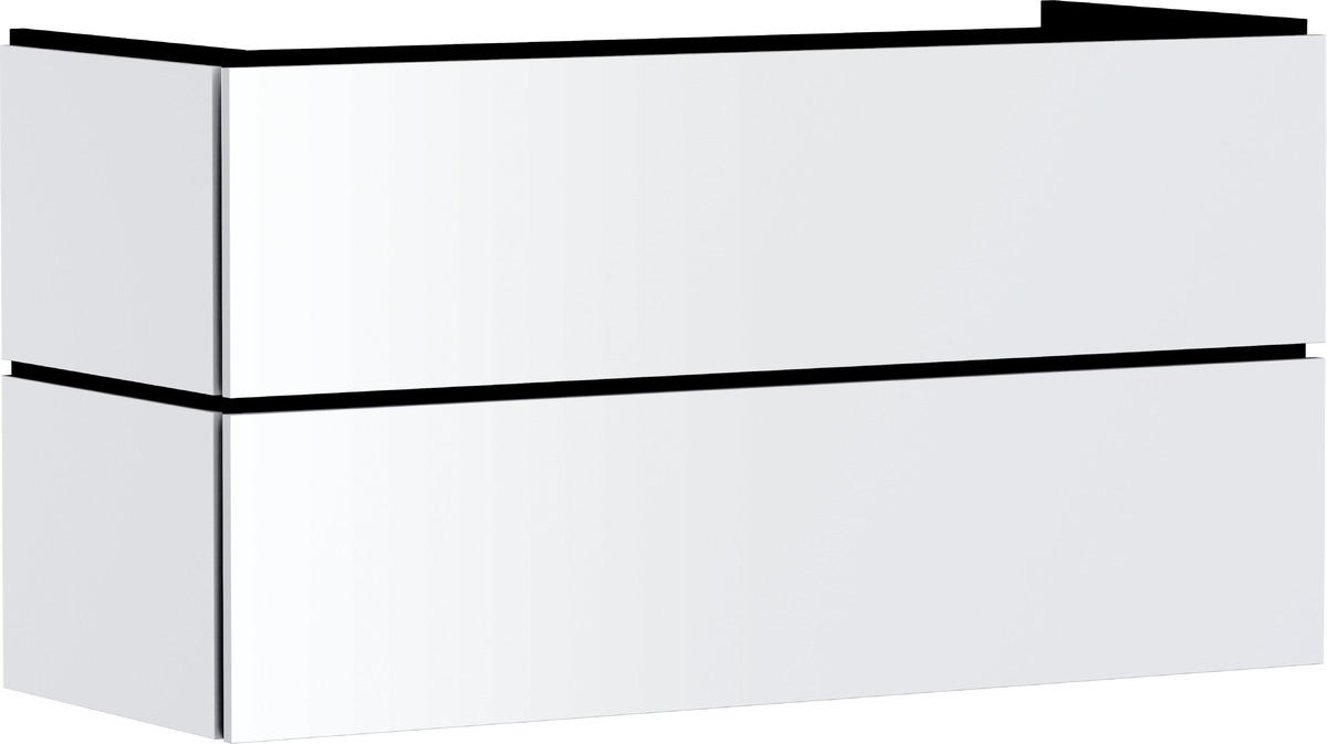 Hansgrohe Xilesa E skrinka 118x47x62 cm závesná kúpeľňová skrinka pod umývadlo biela 54298700