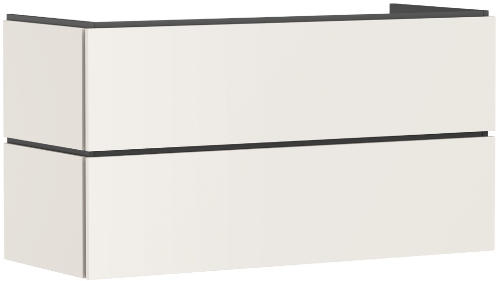 Hansgrohe Xilesa E skrinka 118x47x62 cm závesná kúpeľňová skrinka pod umývadlo piesková 54298780