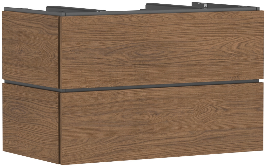 Hansgrohe Xilesa E skrinka 98x55x62 cm závesná kúpeľňová skrinka pod umývadlo dub 54301550