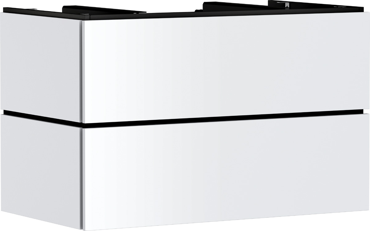 Hansgrohe Xilesa E skrinka 98x55x62 cm závesná kúpeľňová skrinka pod umývadlo biela 54301700