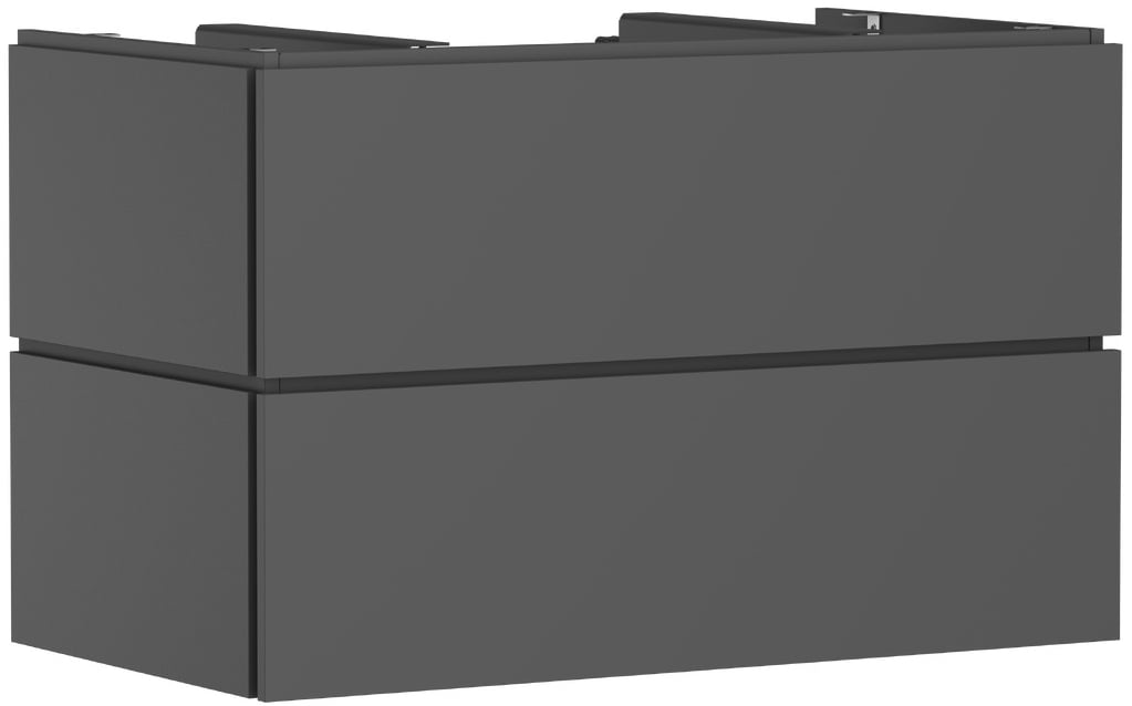 Hansgrohe Xilesa E skrinka 98x55x62 cm závesná kúpeľňová skrinka pod umývadlo sivá 54302760